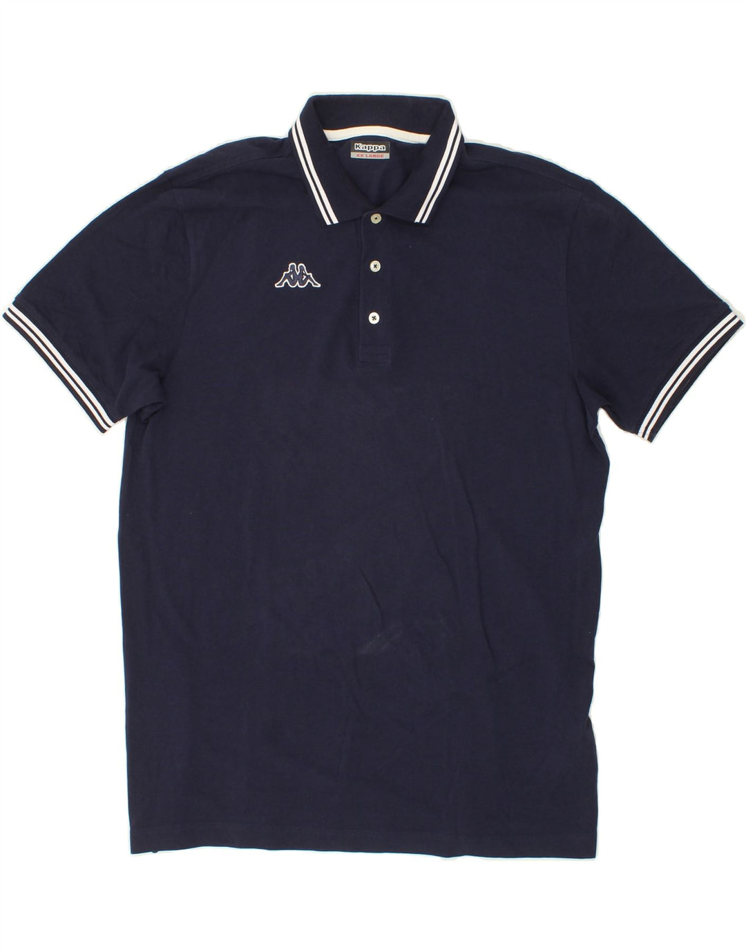 KAPPA Mens Polo Shirt 2XL Navy Blue Cotton Vintage Kappa and Second-Hand Kappa from Messina Hembry 