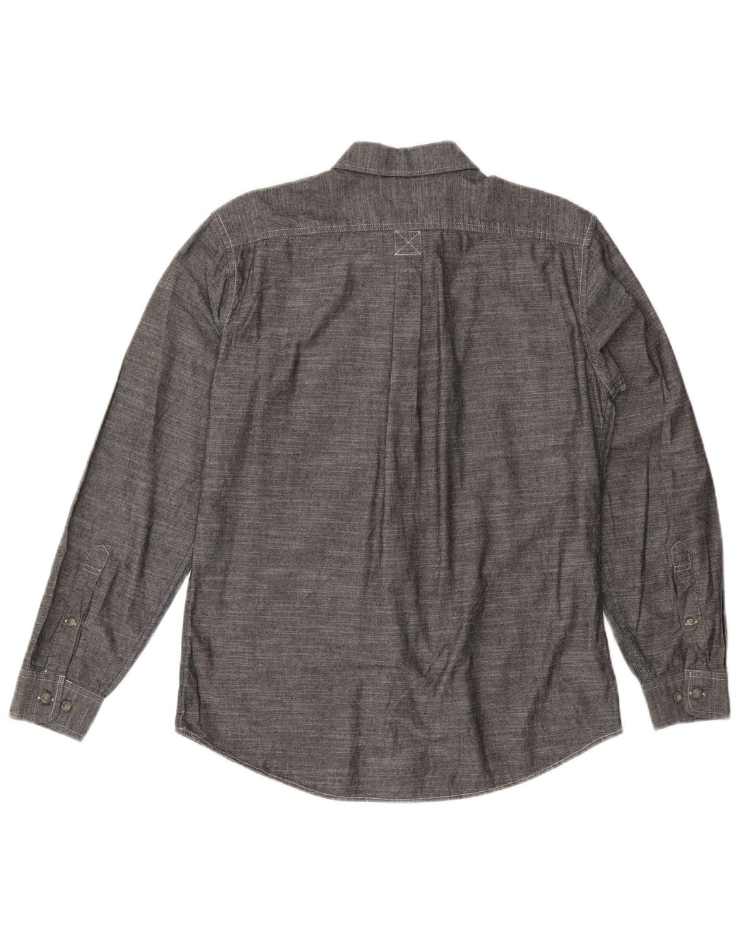 EDDIE BAUER Herre Classic Fit skjorte mellemgrå bomuld