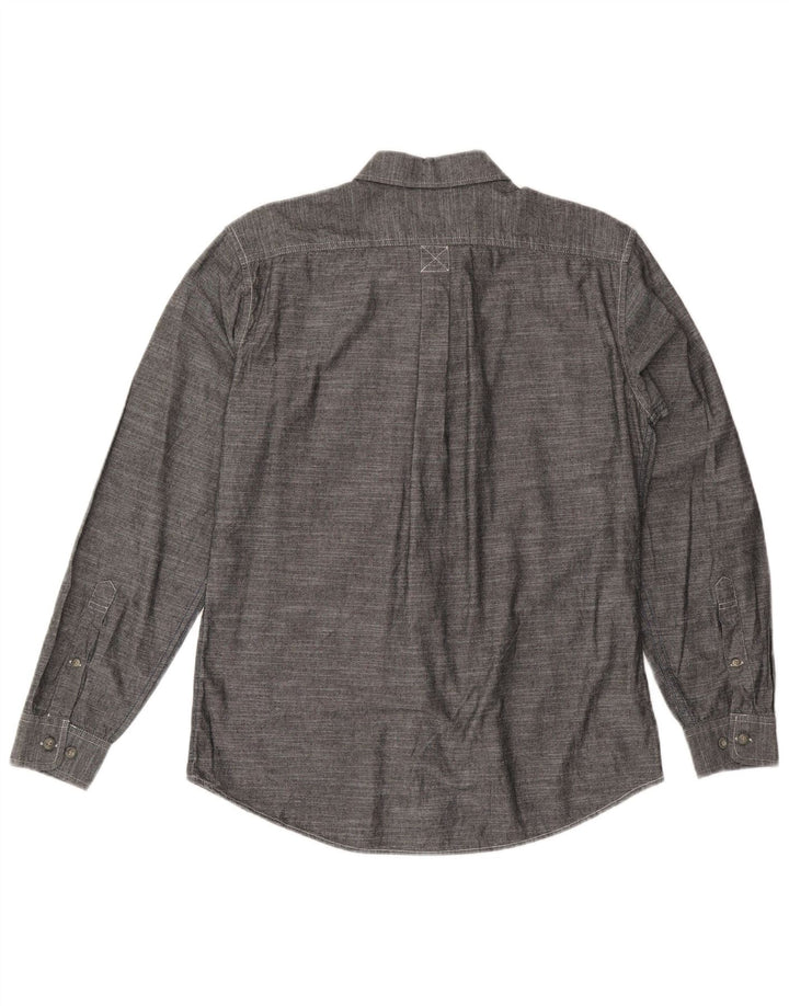 EDDIE BAUER Herre Classic Fit skjorte mellemgrå bomuld