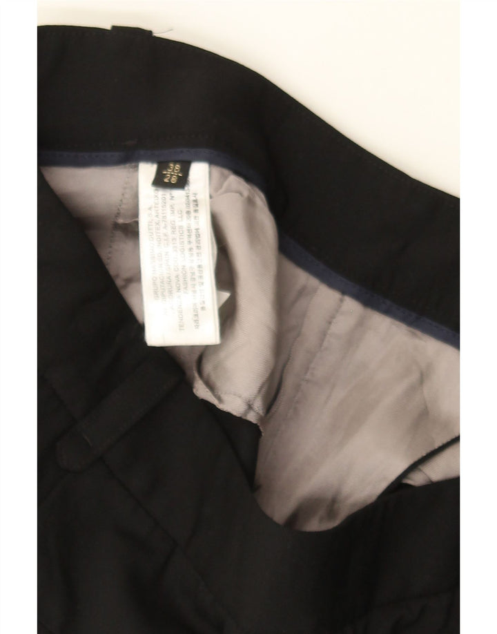 MASSIMO DUTTI Womens Slim Suit Trousers EU 38 Small W28 L30 Black Viscose Vintage Massimo Dutti and Second-Hand Massimo Dutti from Messina Hembry 
