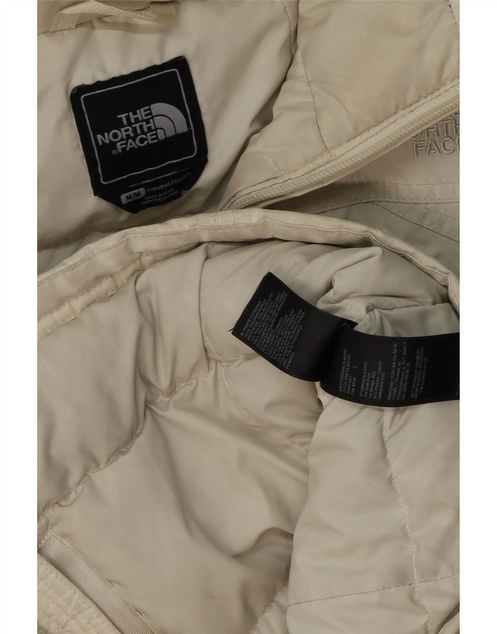 THE NORTH FACE Polstret hættejakke til kvinder UK 14 Medium Off White