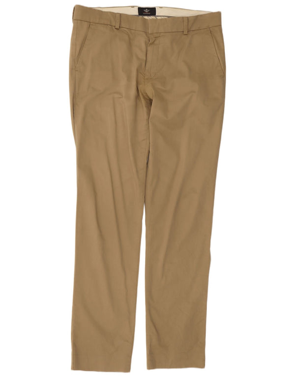 Dockers Straight Chino-bukser til mænd W34 L34 Beige Cotton