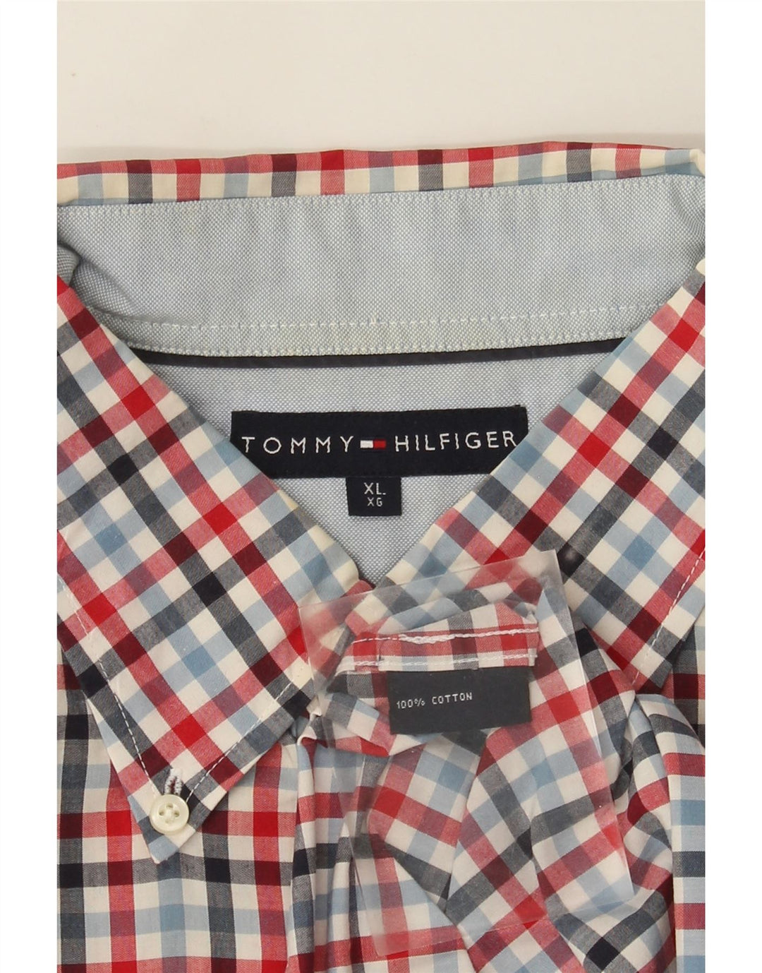 Tommy Hilfiger Herreskjorte XL Flerfarvet Gingham Bomuld