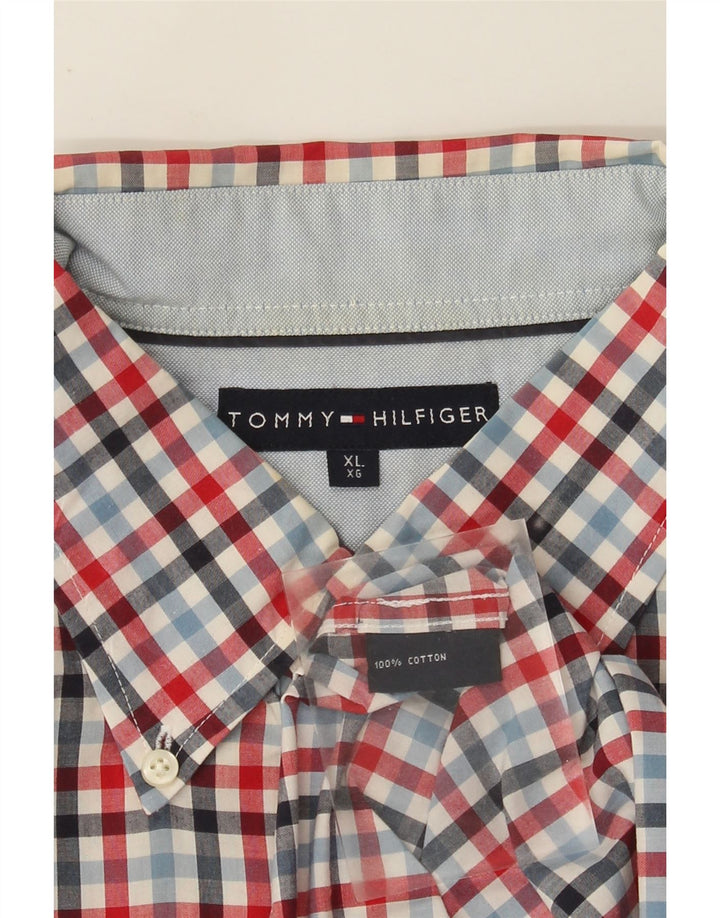Tommy Hilfiger Herreskjorte XL Flerfarvet Gingham Bomuld