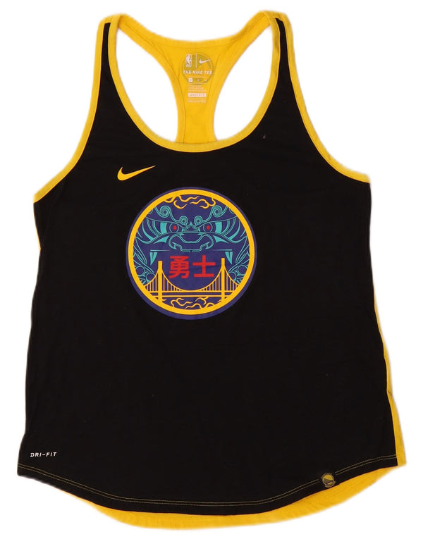 NIKE Dame Golden State Warriors Grafisk Vest Top UK 12 Medium Sort