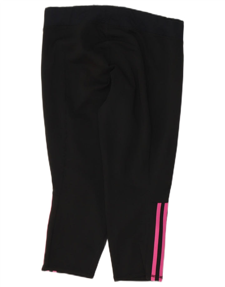 ADIDAS Dame Capri Leggings UK 16/18 Large Black
