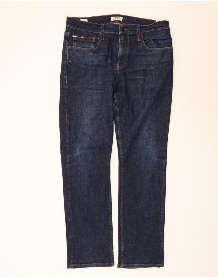 TOMMY HILFIGER Lige jeans til kvinder W36 L32 Marineblå bomuld