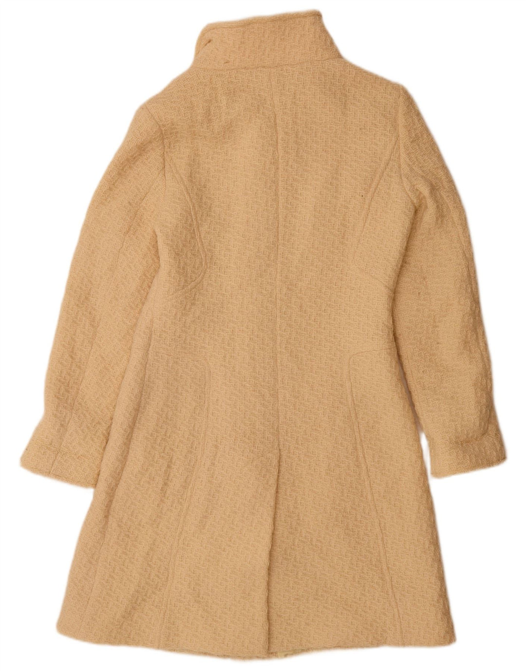 Intrend Dame Overfrakke UK 14 Medium Beige Virgin Wool