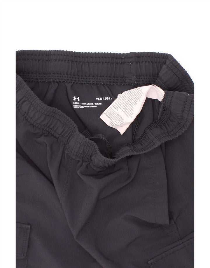 Under Armour Boys Cargo Sportshorts 11-12 år Large Black Polyester