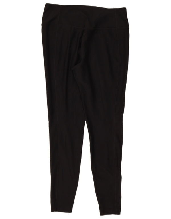 Nike Dame Dri Fit Leggings UK 14 Large Black Polyester