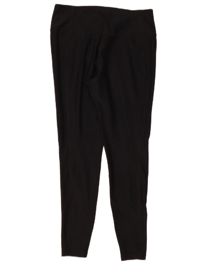 Nike Dame Dri Fit Leggings UK 14 Large Black Polyester