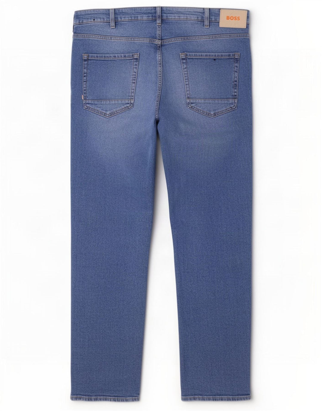 Hugo Boss Straight Jeans til mænd W44 L32 blå bomuld