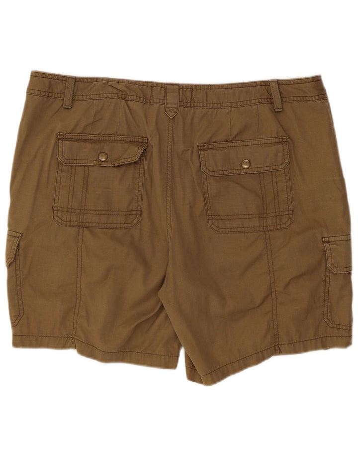 Eddie Bauer Dame Cargo Shorts US 16 2XL W40 Khaki Bomuld