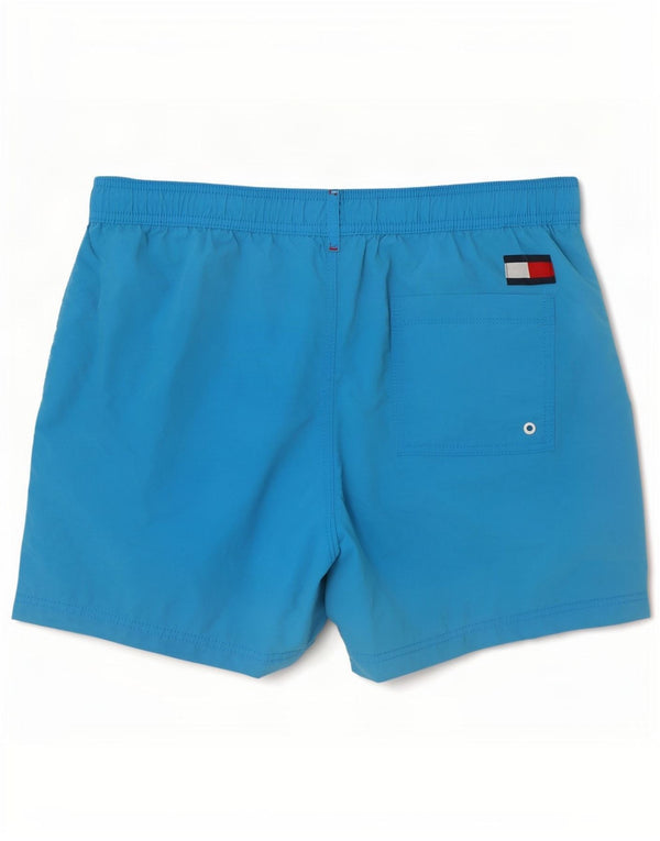 Tommy Hilfiger Herre Slim Fit Badeshorts Store Blå Polyamid