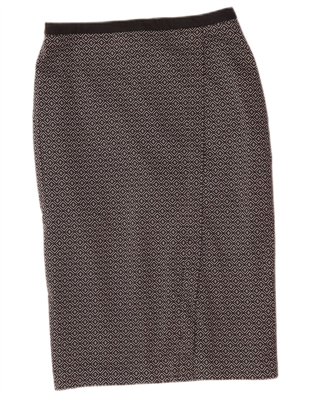 Oasis Dame Midi Nederdel UK 10 Small W29 Sort Geometrisk