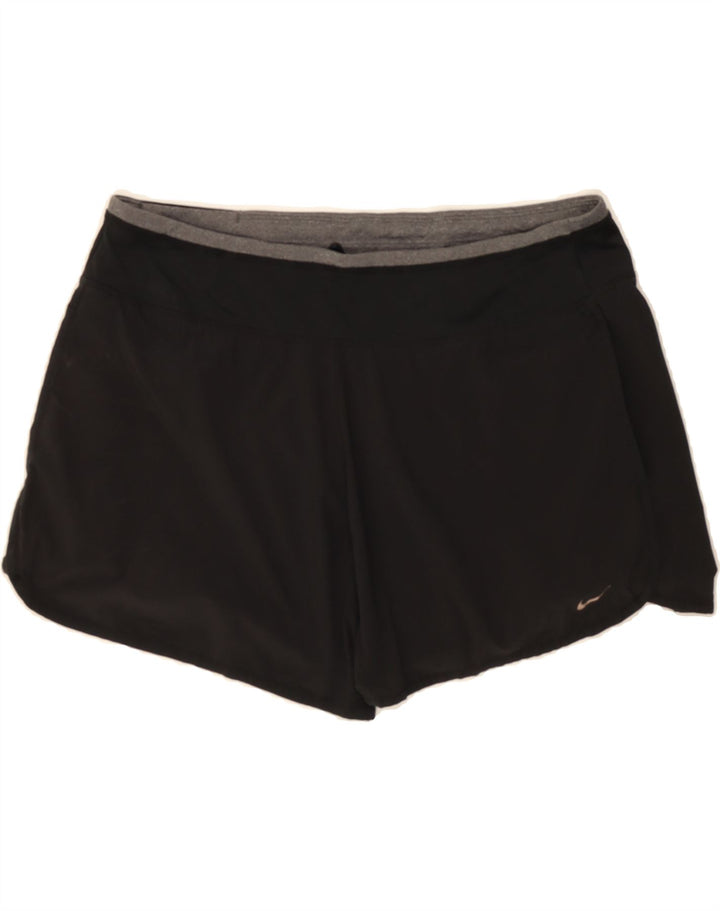 NIKE Womens Dri Fit Sport Shorts UK 16 Large Black Polyester Vintage Nike and Second-Hand Nike from Messina Hembry 