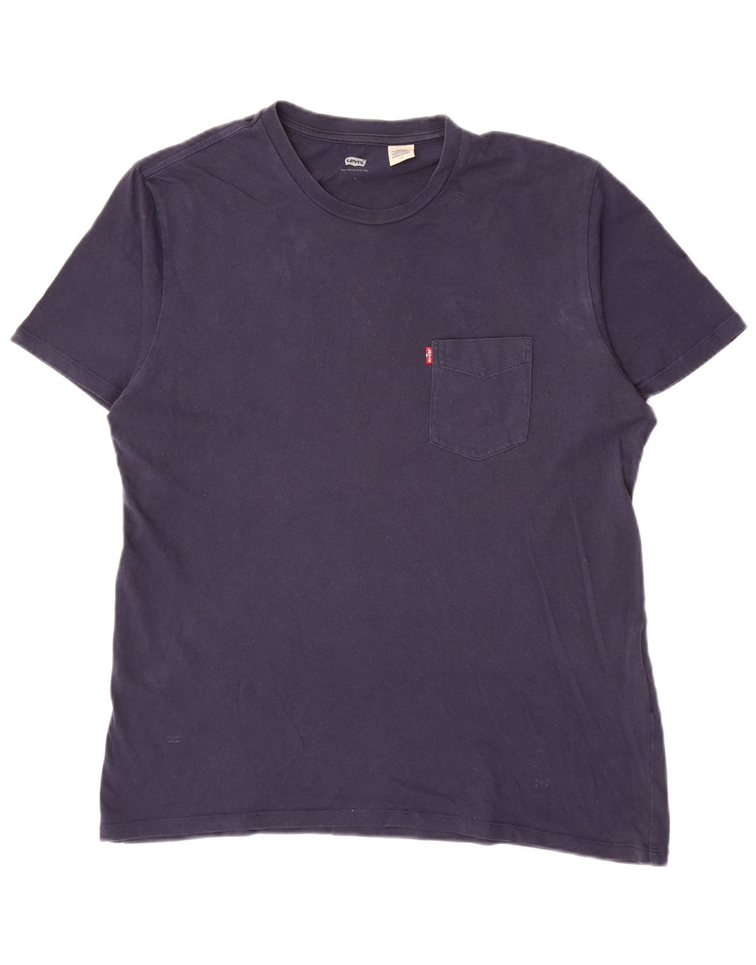 Levi's Herre T-shirt Top Stor marineblå bomuld