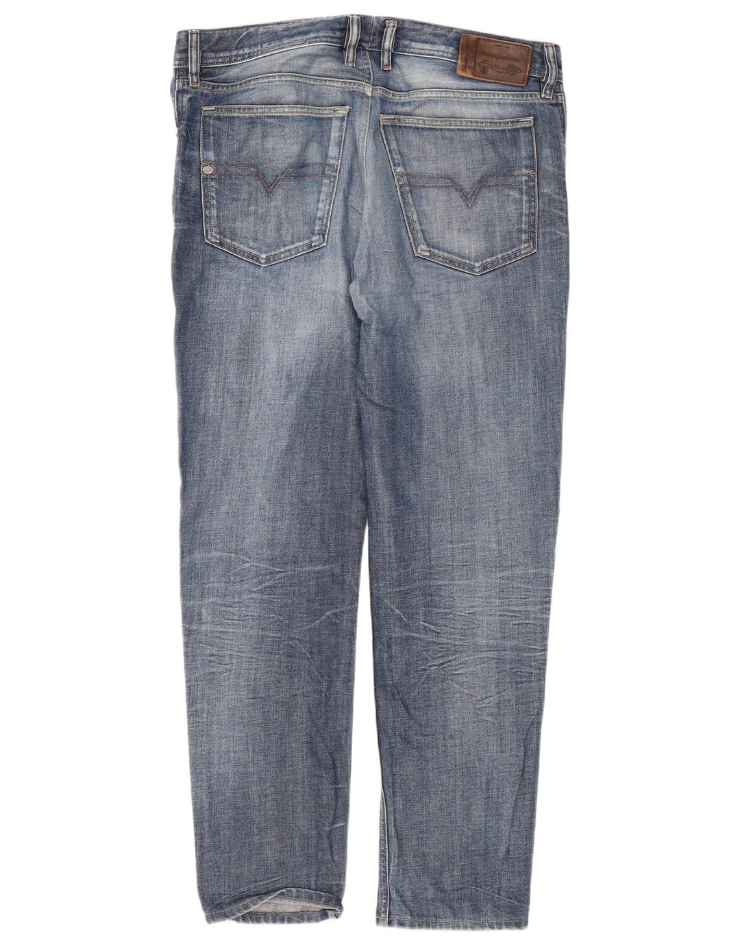 Diesel Straight Jeans til mænd W36 L31 Blå Bomuld