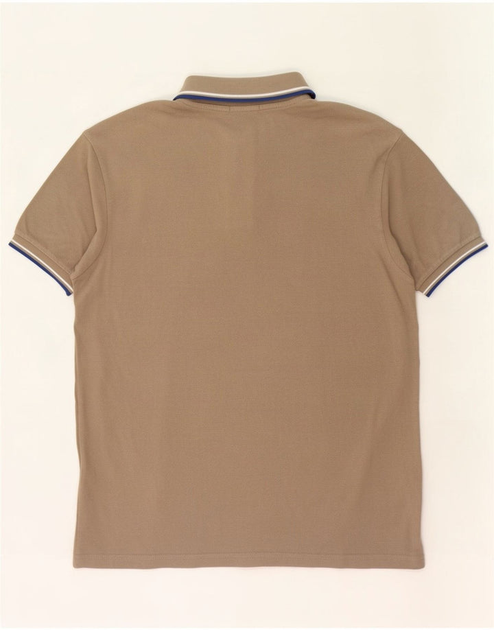 Fred Perry herre poloshirt stor beige stribet bomuld