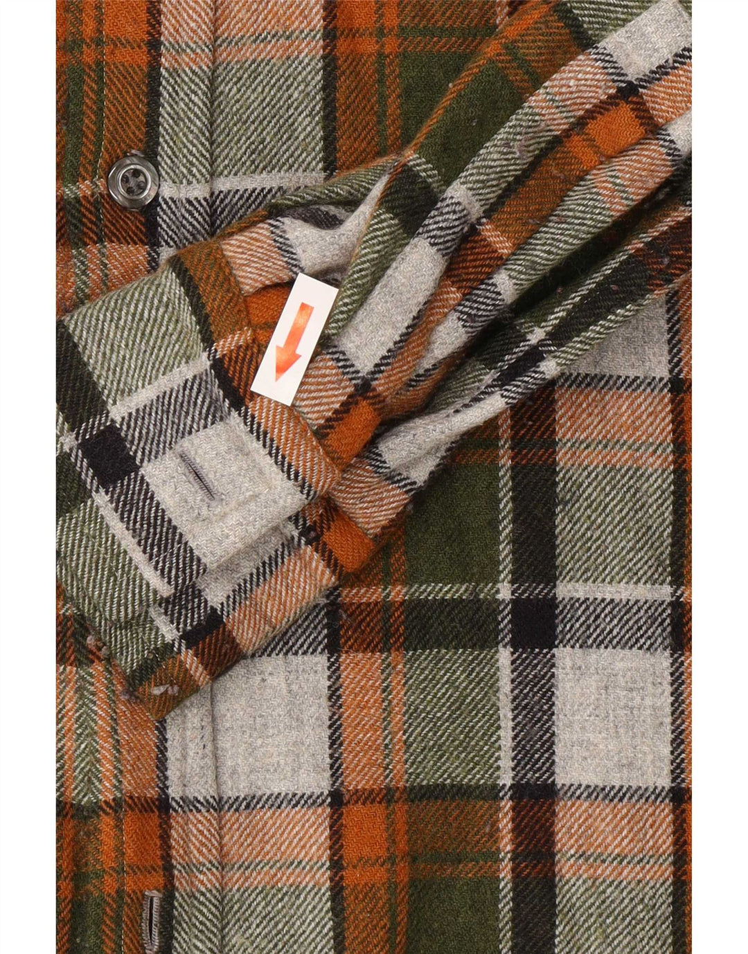 Vintage herre flannel skjorte stor flerfarvet plaid