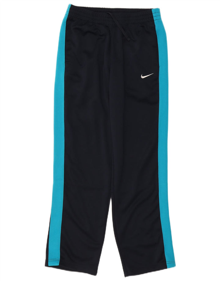 Nike træningsdragtsbukser til kvinder UK 10 Small Black Colourblock Polyester