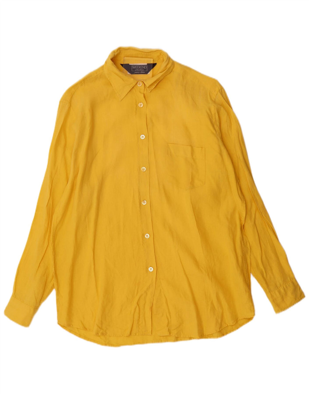 Max Mara Dameskjorte UK 18 XL Gul hør