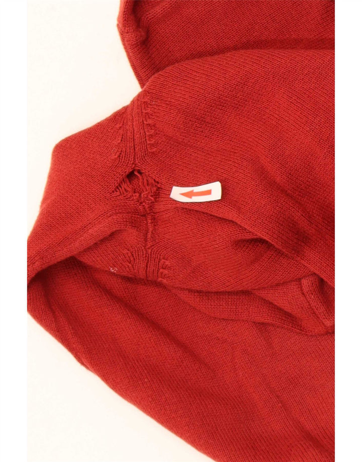 Marks & Spencer Herre V-hals sweater lille orange bomuld