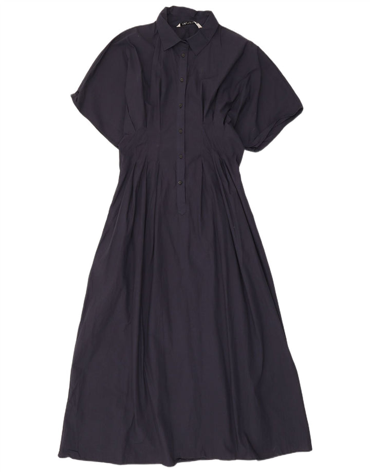 Zara Dame Maxi Dress UK 12 Medium Navy Blue