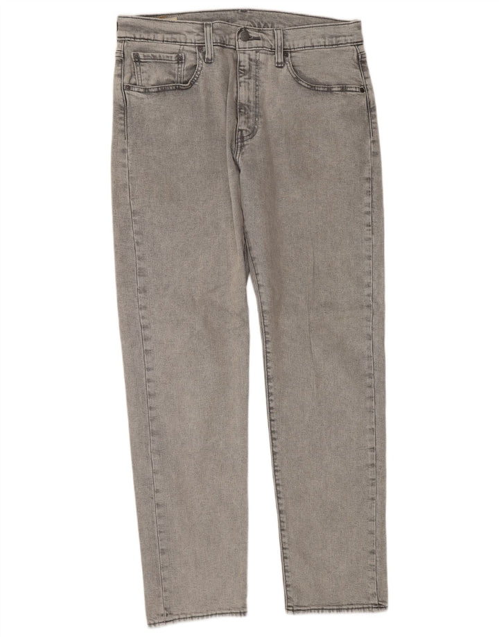 Levi's Herre 502 tilspidsede jeans W33 L32 Grå bomuld