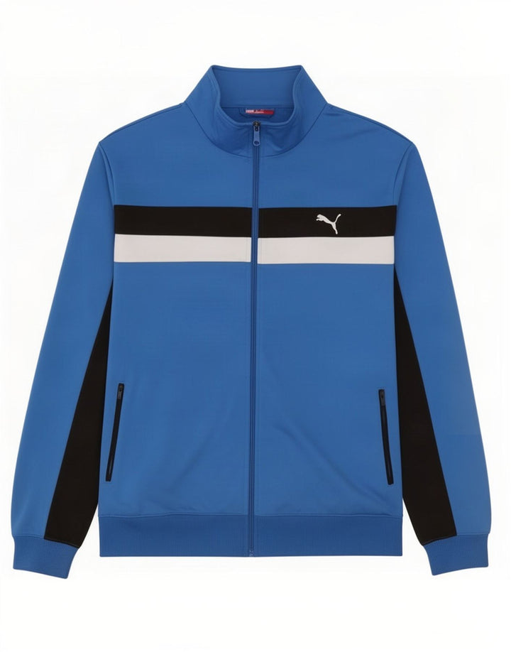 Puma Træningsdragt Topjakke til mænd XL Blå Colourblock