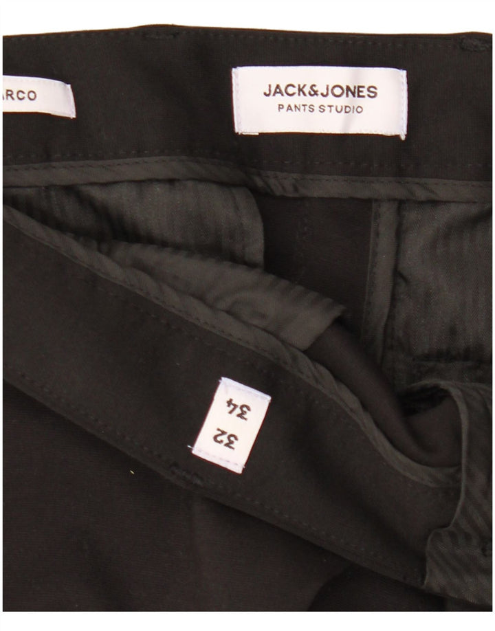 Jack & Jones Herre Marco Slim Chino Bukser W32 L34 Sort Polyester