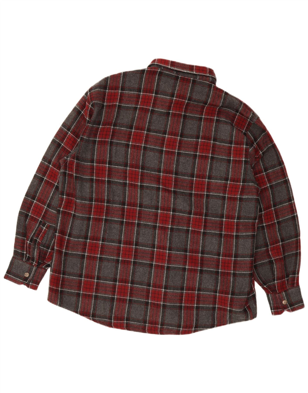 European Project Herre flannelskjorte 2XL Grå ternet akryl