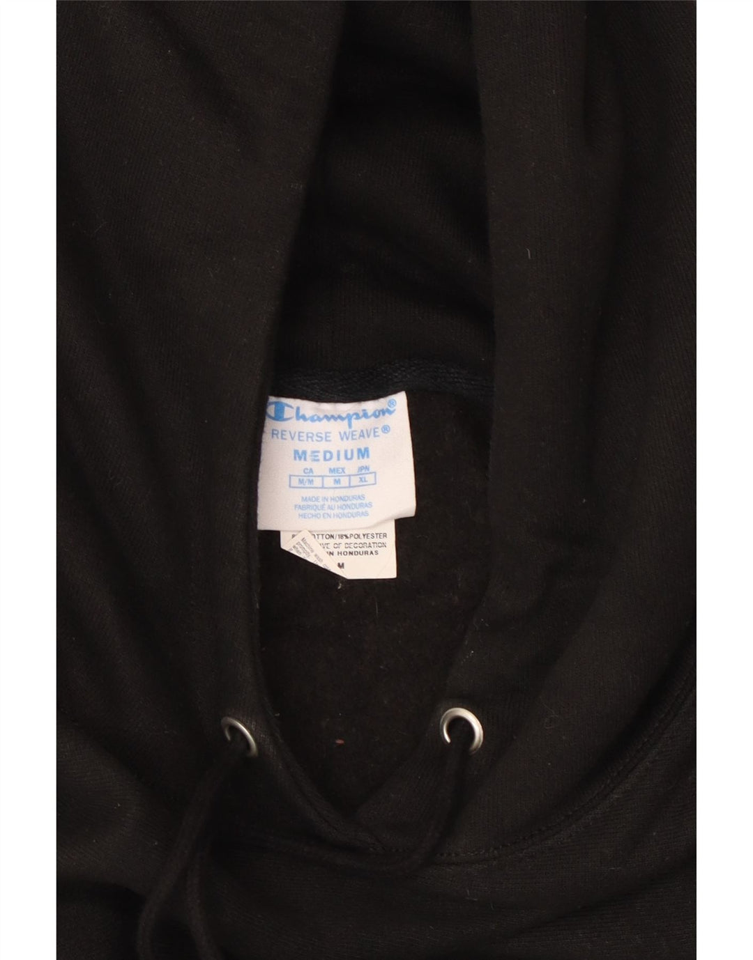 Champion Dame Hættetrøje Jumper UK 14 Medium Sort Bomuld