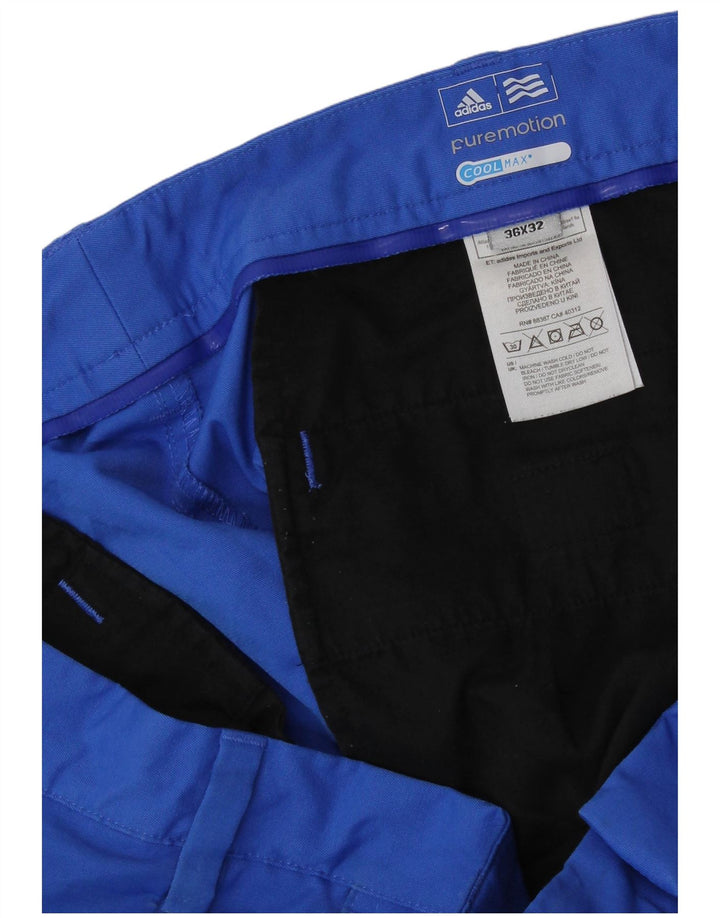 ADIDAS Straight Chino Bukser til mænd W36 L32 Blå polyester