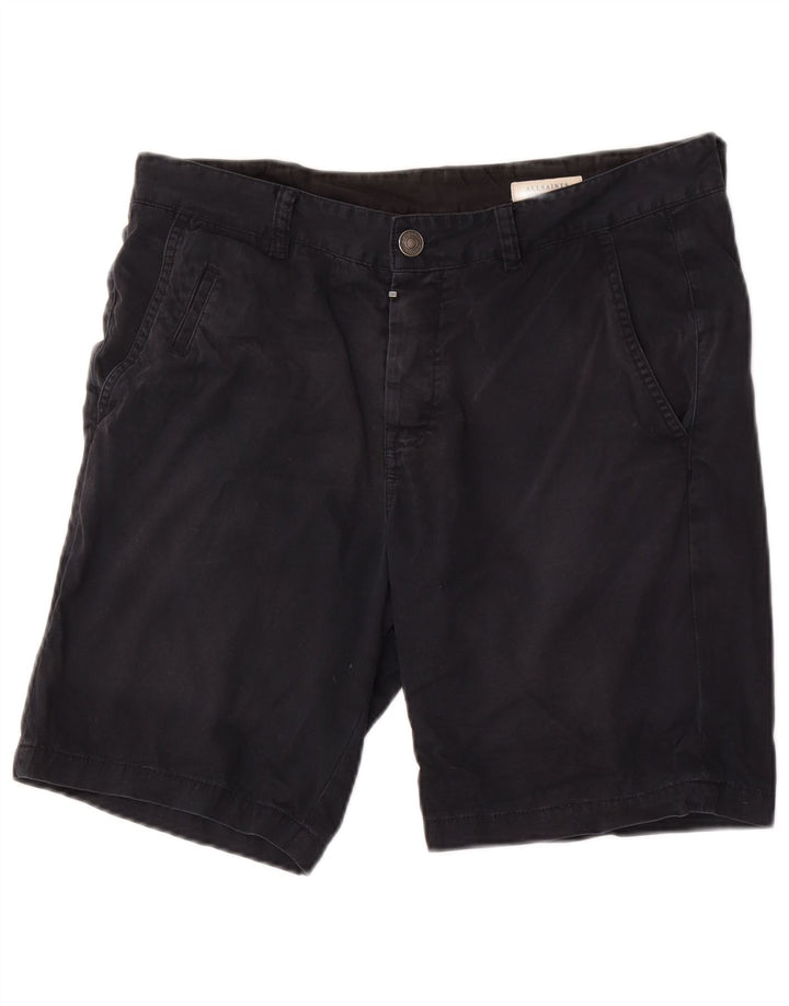 All Saints Herre Chino Shorts W32 Medium Sort Bomuld