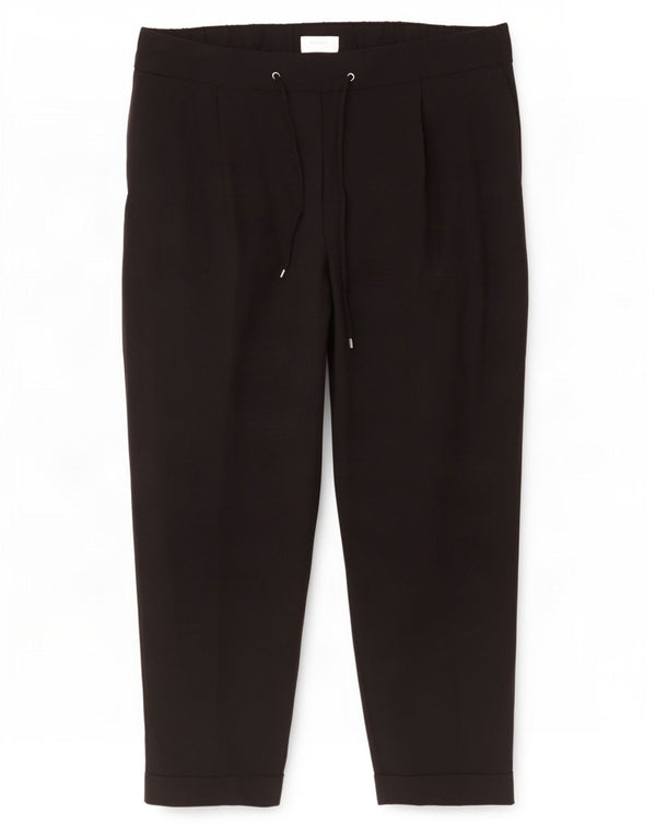 Marks & Spencer højtaljede bukser til kvinder UK 18 XL W40 L28 sort polyester