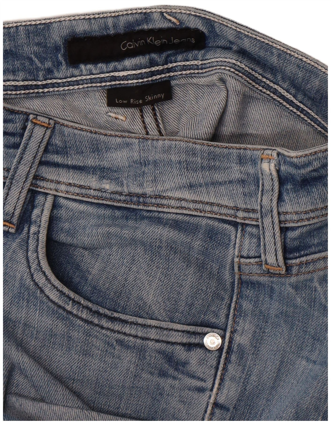 Calvin Klein Dame Skinny Jeans W30 L26 Blå