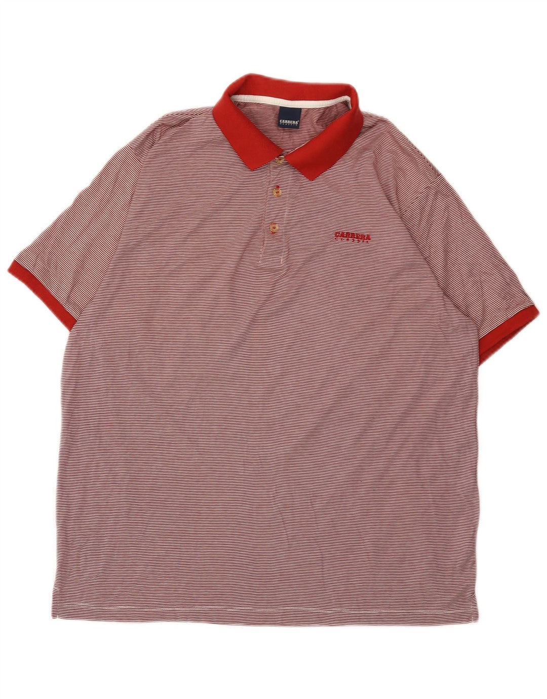Carrera herre poloshirt 3XL rødstribet bomuld