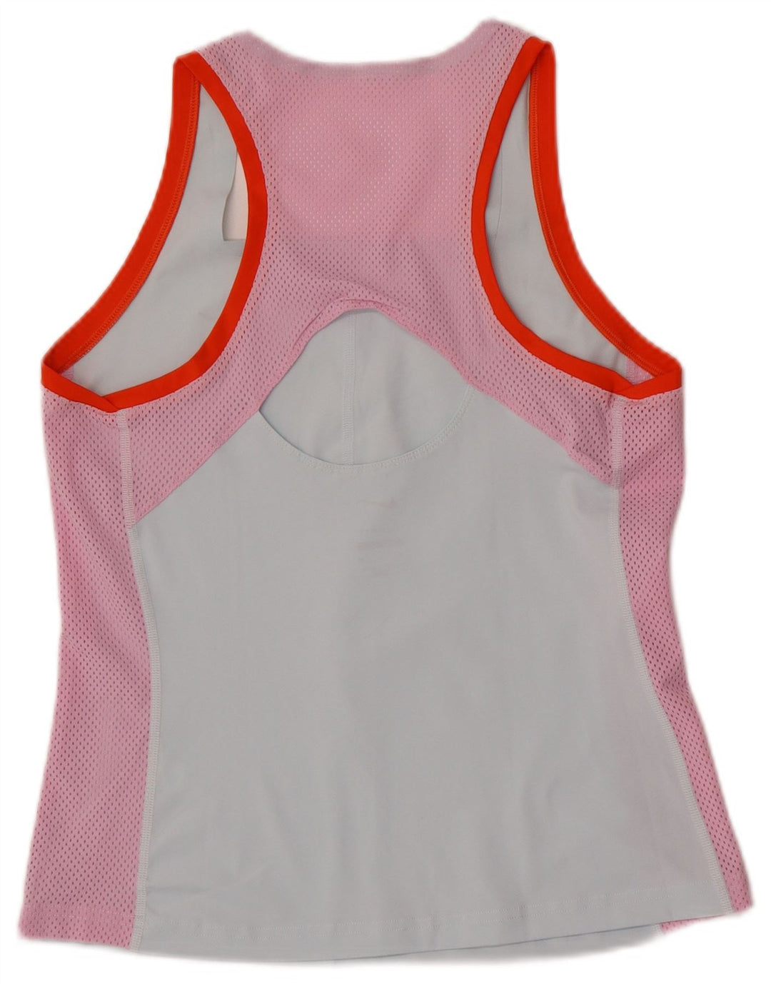 Nike Dame Dri Fit Slim Vest Top UK 12 Medium Blue Colourblock