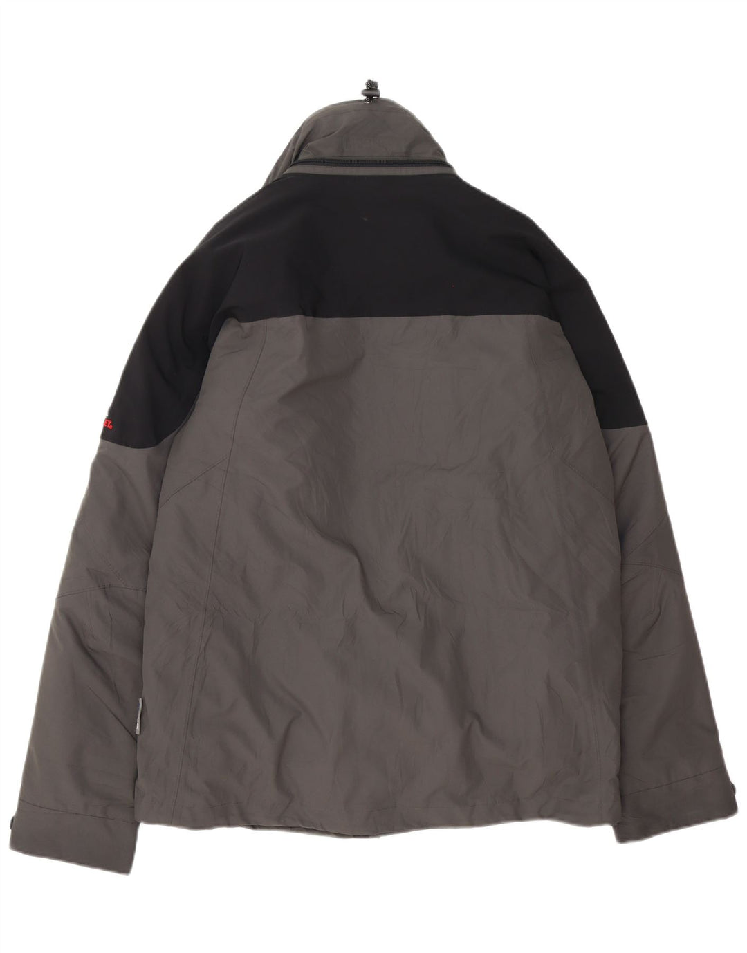 MC Kinley Herre Hooded Windbreaker Jacket UK 38 Medium Grey Colourblock