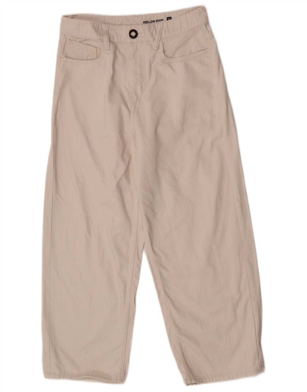 Volcom Herre Cropped Jeans W30 L25 Hvid Bomuld