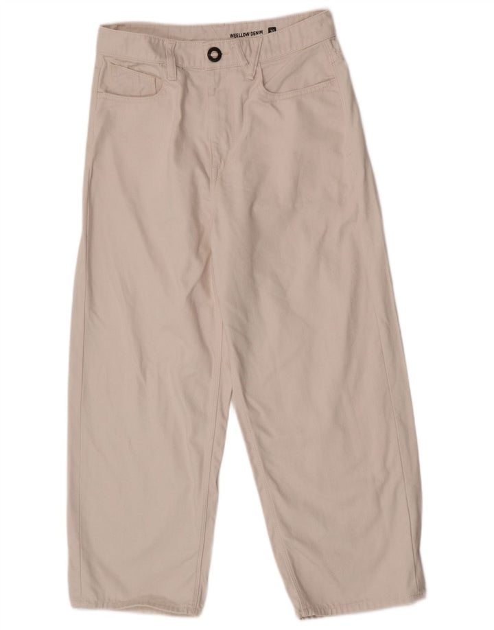 Volcom Herre Cropped Jeans W30 L25 Hvid Bomuld