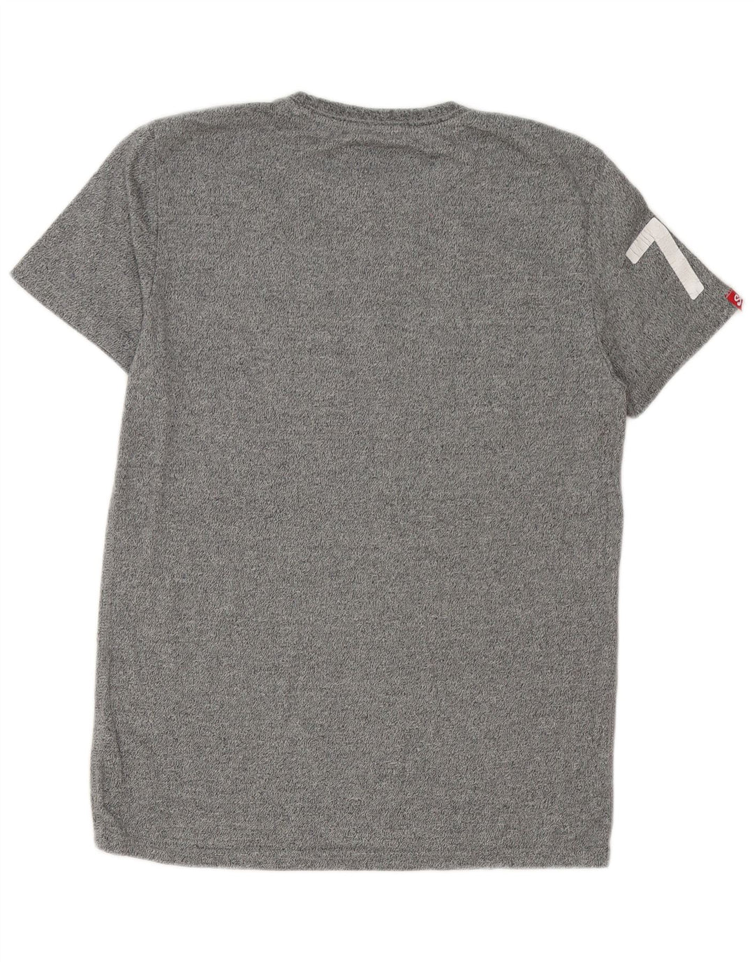 Superdry Grafisk T-shirt top til mænd, stor grå bomuld