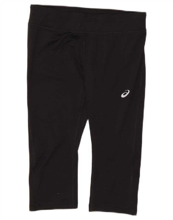 Asics Dame Capri Leggings UK 12 Medium Sort Polyester