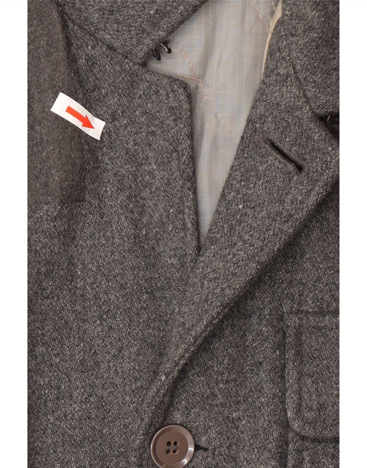 Levi's Herre 3-knaps Windbreaker Coat UK 38 Medium Grey Uld