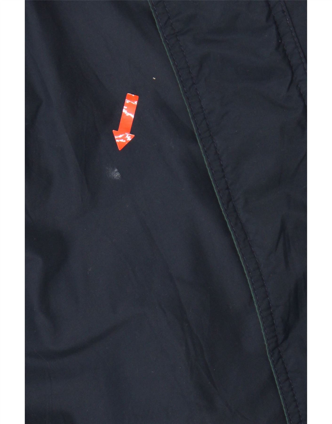 K-WAY Mens Hooded Windbreaker Jacket UK 34 XS Navy Blue Polyamide Vintage K-Way and Second-Hand K-Way from Messina Hembry 