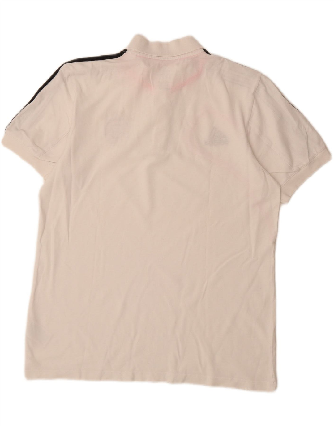 ADIDAS Herre FC Bayern Munchen polotrøje UK 44/46 Stor hvid bomuld