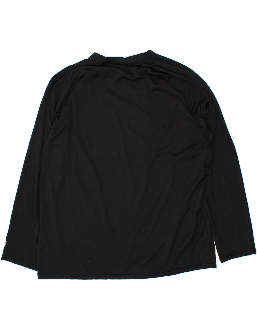 RUSSELL ATHLETIC Mens Top Long Sleeve 2XL Black Polyester Vintage Russell Athletic and Second-Hand Russell Athletic from Messina Hembry 