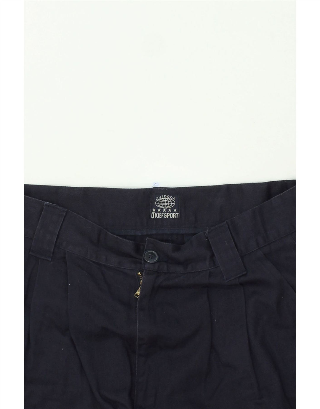 O'KIEF Womens Casual Shorts W32 Large Navy Blue Vintage O'Kief and Second-Hand O'Kief from Messina Hembry 