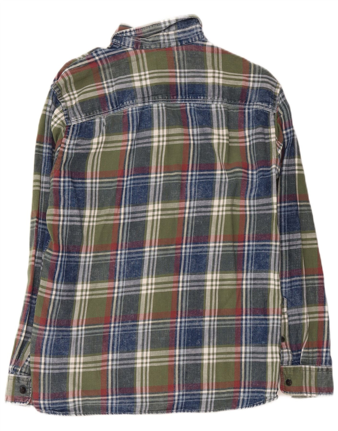 Jack & Jones herre flannelskjorte mellemgrøn ternet bomuld